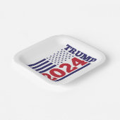 Trump 2024 pappteller (Gewinkelt)