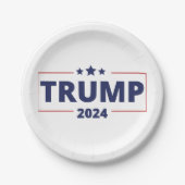 Trump 2024 pappteller (Vorderseite)