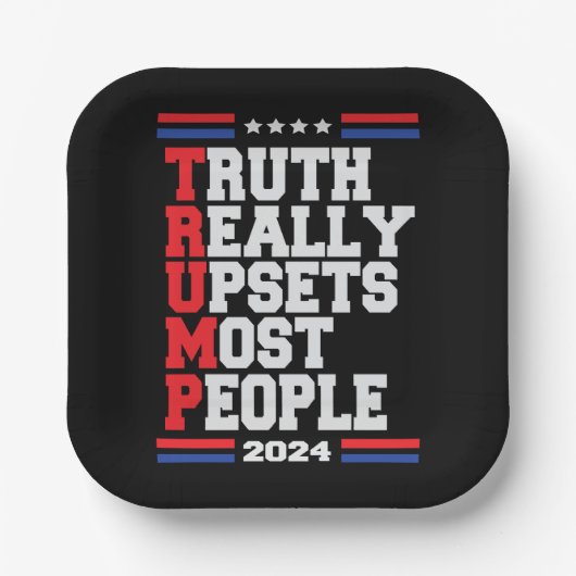 Trump 2024 pappteller (Vorderseite)