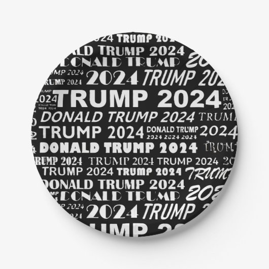 Trump 2024 pappteller (Vorderseite)
