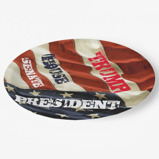 TRUMP 2024 PAPPTELLER (Schrägansicht)