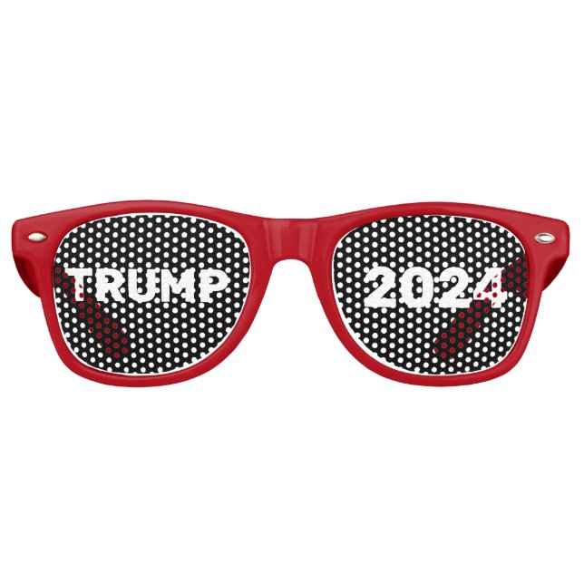 TRUMP 2024 Party-Sonnenbrille Partybrille (Vorderseite)