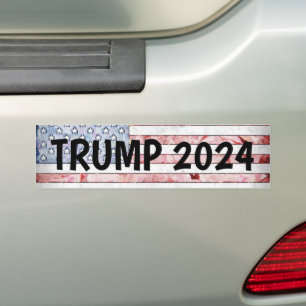 TRUMP 2024 PATRIOTIC FLAG AUTOAUFKLEBER
