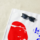 Trump 2024 Patriotic Groovy Retro Strandtuch (Beispiel)