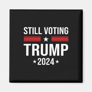 Trump 2024: Patriotische amerikanische Flagge 1 Magnet