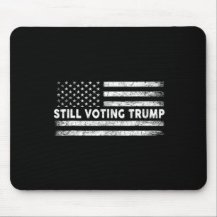 Trump 2024: Patriotische amerikanische Flagge Mousepad