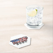 Trump 2024 - Patriotische Blockbriefe Untersetzer (Vor Ort)