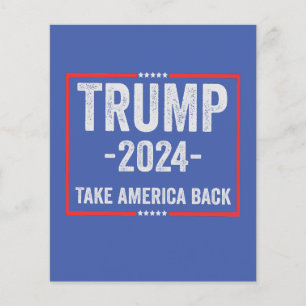 Trump 2024 Patriotischer republikanischer Präsiden Flyer
