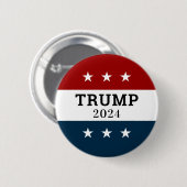 Trump 2024 Pinback Button (Vorne & Hinten)