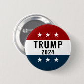 Trump 2024 Pinback Button (Vorne & Hinten)