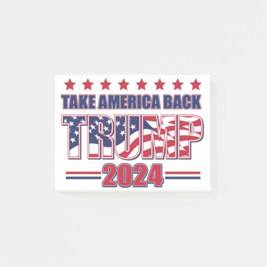 Trump 2024 post-it klebezettel (Vorderseite)