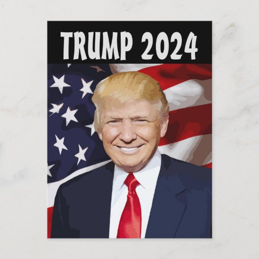 TRUMP 2024 POSTCARD-POSTCARDS POSTKARTE (Vorderseite)