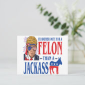 Trump 2024 Postcard Postkarte (Stehend Vorderseite)