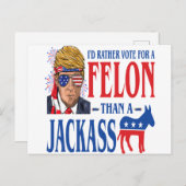 Trump 2024 Postcard Postkarte (Vorne/Hinten)