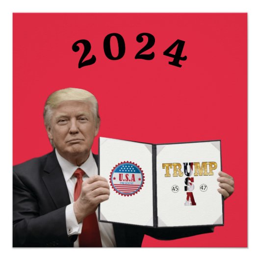 TRUMP 2024 POSTER (Vorderseite)