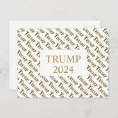 TRUMP 2024 POSTKARTE (Vorne/Hinten)
