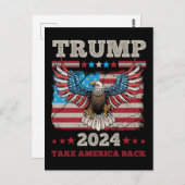 Trump 2024 postkarte (Vorne/Hinten)
