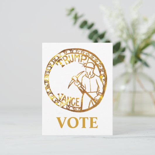 TRUMP 2024 POSTKARTE (Stehend Vorderseite)