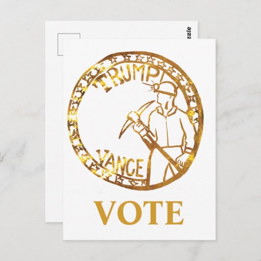 TRUMP 2024 POSTKARTE (Vorne/Hinten)