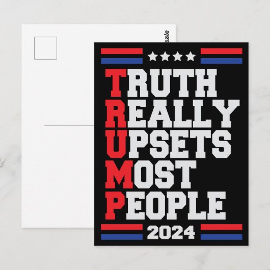 Trump 2024 postkarte (Vorne/Hinten)