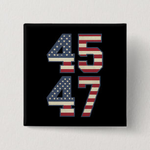 Trump 2024 Präsident 45 47 Amerika USA Vintage Button