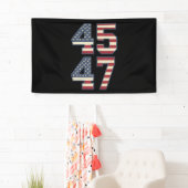 Trump 2024 Präsident 45 47 Amerika Vintag Banner (Insitu)