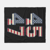 Trump 2024 Präsident 45 47 Amerika Vintag Fleecedecke (Vorderseite (Horizontal))