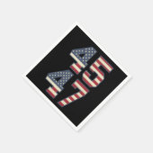 Trump 2024 Präsident 45 47 Amerika Vintag Serviette (Ecke)