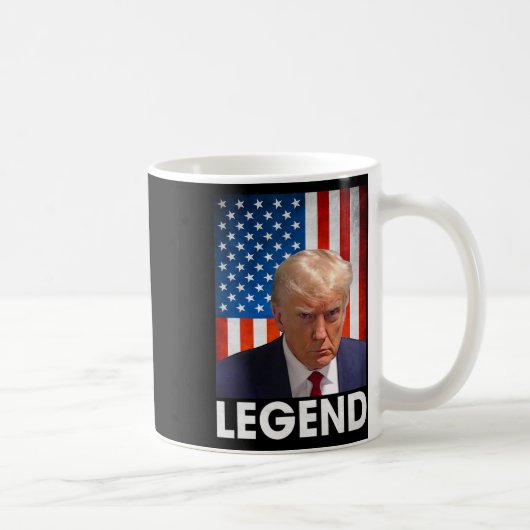 Trump 2024 Präsident Legend American Flag Kaffeetasse (Rechts)
