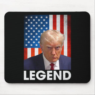 Trump 2024 Präsident Legend American Flag Mousepad