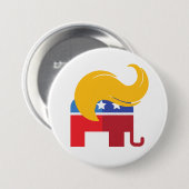 Trump 2024 Präsidentschaftswahl Button (Vorne & Hinten)