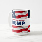 TRUMP 2024 Präsidentschaftswahl in den USA Kaffeetasse (Vorderseite Links)