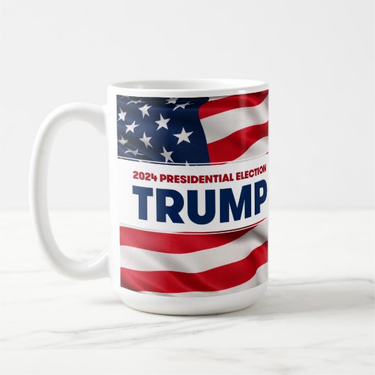TRUMP 2024 Präsidentschaftswahl in den USA Kaffeetasse (Links)