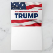 TRUMP 2024 Präsidentschaftswahl in den USA Karte (Innenseite)