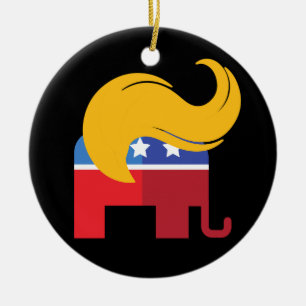 Trump 2024 Präsidentschaftswahl Keramik Ornament