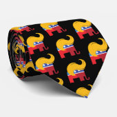 Trump 2024 Präsidentschaftswahl Krawatte (Gerollt)