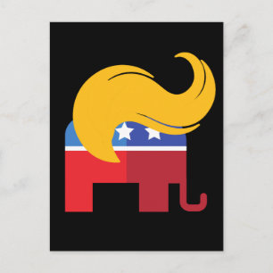 Trump 2024 Präsidentschaftswahl Postkarte