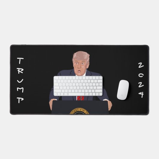 Trump 2024 Presidential Art Personalisiert Schreibtischunterlage (Tastatur & Maus)