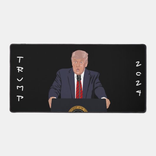 Trump 2024 Presidential Art Personalisiert Schreibtischunterlage (Vorderseite)