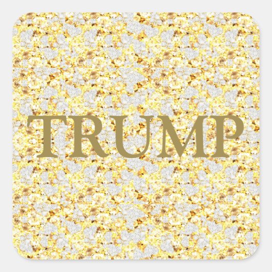 TRUMP 2024 QUADRATISCHER AUFKLEBER (Vorderseite)