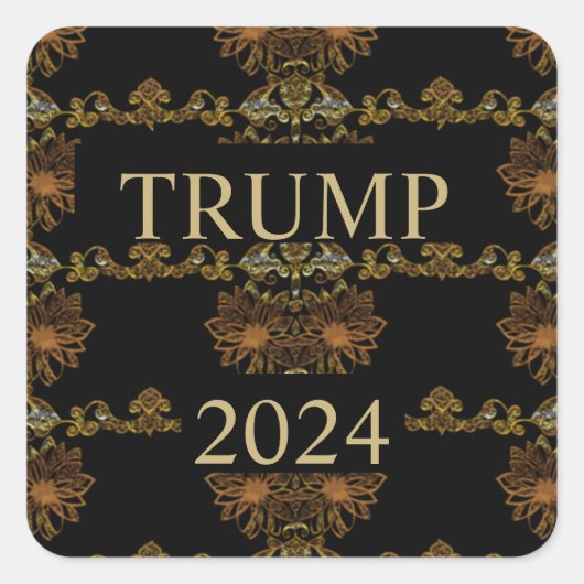 TRUMP 2024 QUADRATISCHER AUFKLEBER (Vorderseite)