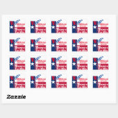 TRUMP 2024 QUADRATISCHER AUFKLEBER (Blatt)