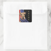 TRUMP 2024 QUADRATISCHER AUFKLEBER (Tasche)