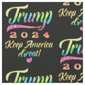 Trump 2024 Rainbow-Gefärbte Krawatte Behalte Ameri Stoff (Nahaufnahme)