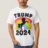 TRUMP 2024 RAINBOW UNICORN T - SHIRT T-SHIRTS (Vorderseite)