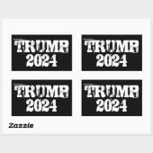 Trump 2024 rechteckiger aufkleber (Blatt)