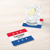 Trump 2024 rechteckiger pappuntersetzer (Vor Ort)