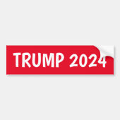 TRUMP 2024 RED AUTOAUFKLEBER (Vorne)
