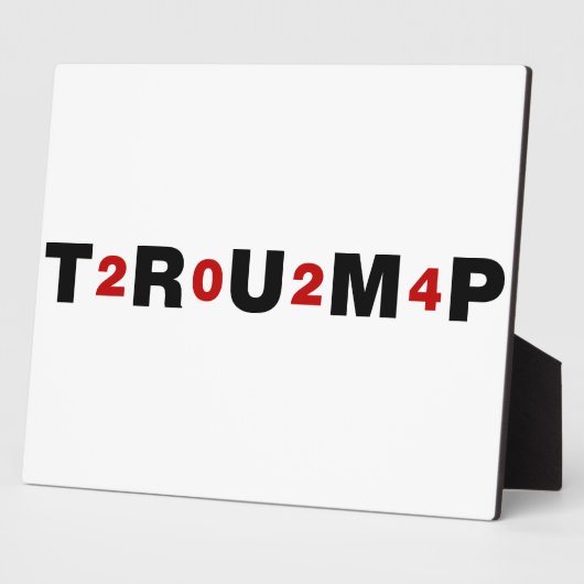 Trump 2024 Red Fotoplatte (Seite)