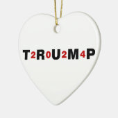 Trump 2024 Red Keramik Ornament (Links)